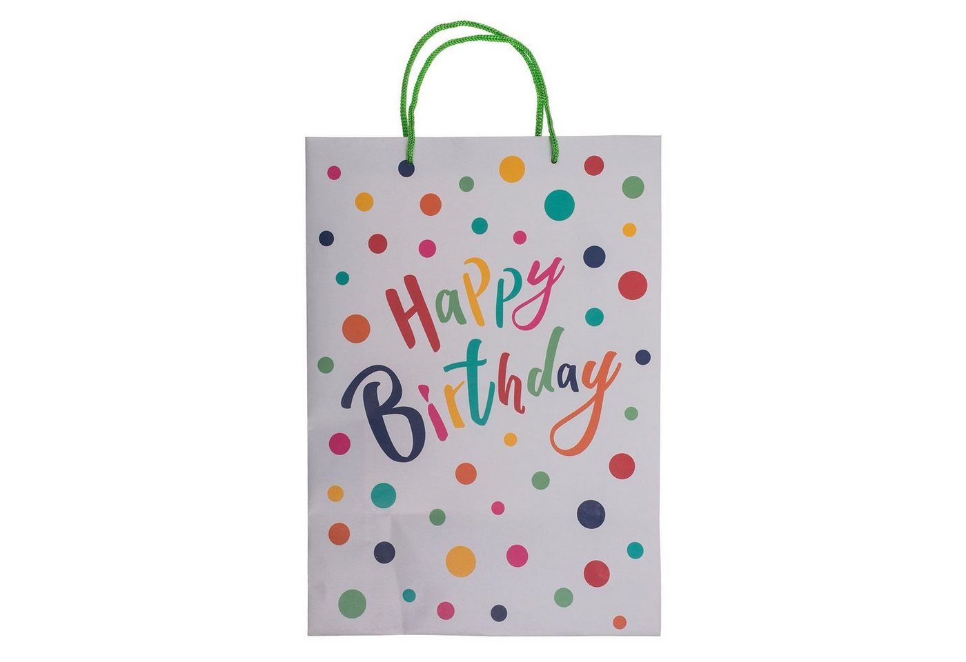 ReWu Geschenkbox Geschenktüte Kraftpapier Happy Birthday Bunt von ReWu