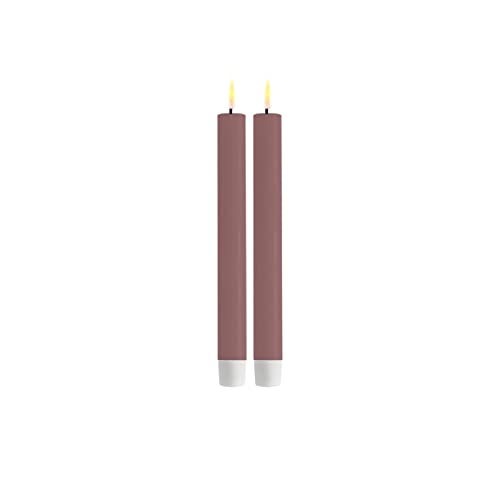 ReWu LED Stabkerze 2er Deluxe Homeart, Indoor LED-Stabkerze mit realistischer Flamme auf einem Echtwachsspiegel, warmweißes Licht - Light Purple Stabkerze 24 cm ReWu LED Stabkerze 2er Deluxe Homeart, Indoor LED-Stabkerze mit realistischer Flamme auf einem Echtwachsspiegel, warmweißes Licht - Light Purple Stabkerze 24 cm von ReWu
