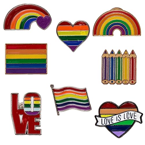 ReWu Metall Anstecker 1 Stück Pin Anstecknadel Broschen Aus Metall Pride-Symbol Regenbogen Rainbow Pride LGBTQ+ CSD Cristopher Street Day ca. 3 cm ReWu Metall Anstecker 1 Stück Pin Anstecknadel Broschen Aus Metall Pride-Symbol Regenbogen Rainbow Pride LGBTQ+ CSD Cristopher Street Day ca. 3 cm von ReWu