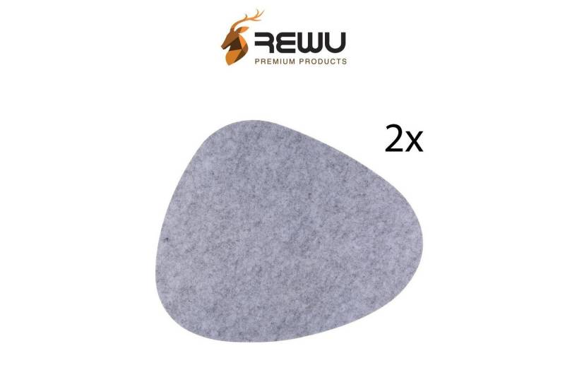 ReWu Platzset Filz Telleruntersetzer Grau 2x ReWu Platzset Filz Telleruntersetzer Grau 2x von ReWu