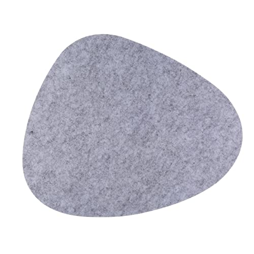 Platzset Tischset Tischuntersetzer Tischdekoration 2er-Set Grau Pebblestone Filz 38 x 34,5 cm von ReWu