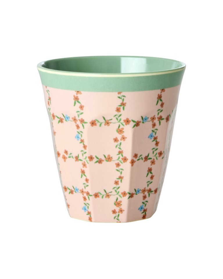 ReWu Single Geschirr-Set Rice Variante Rosa Blüten, Melamin von ReWu