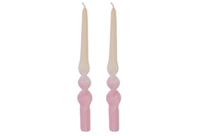ReWu Spitzkerze Echtwachskerze Gedrehte Spitzkerze mit Farbverlauf 2er-SET (2er-SET) von ReWu