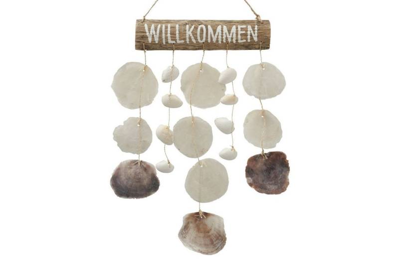 ReWu Wanddekoobjekt Wilkommens-Schild mit Muscheldekoration ca 40 x 32 x 4 cm ReWu Wanddekoobjekt Wilkommens-Schild mit Muscheldekoration ca 40 x 32 x 4 cm von ReWu