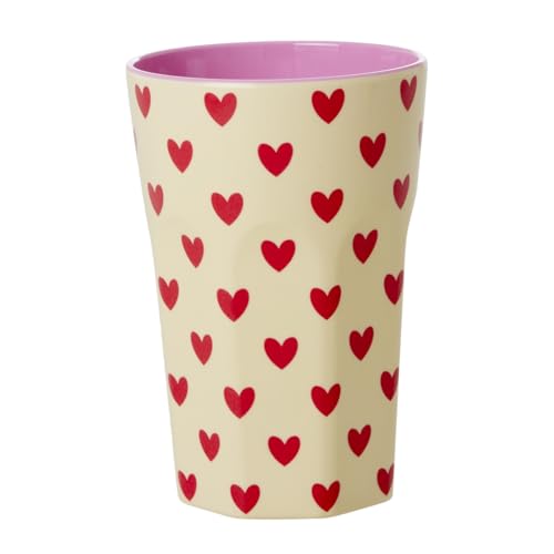 Rice Melamin Becher Medium - Darling Hearts Print - Kinderbecher Campingbecher Campinggeschirr Trinkbecher Melamingeschirr Bruchsicher BPA-frei 400ml Rice Melamin Becher Medium - Darling Hearts Print - Kinderbecher Campingbecher Campinggeschirr Trinkbecher Melamingeschirr Bruchsicher BPA-frei 400ml von ReWu