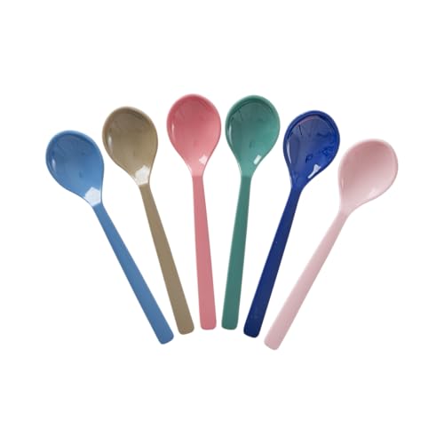 Rice Melamin Tee Löffel 6er-Set - New York - Teelöffel Bruchsicher Campingeschirr Melamingeschirr Kinderbesteck Dessertlöffel Bruchsicher BPA-frei Länge: 14,5 cm Rice Melamin Tee Löffel 6er-Set - New York - Teelöffel Bruchsicher Campingeschirr Melamingeschirr Kinderbesteck Dessertlöffel Bruchsicher BPA-frei Länge: 14,5 cm von ReWu