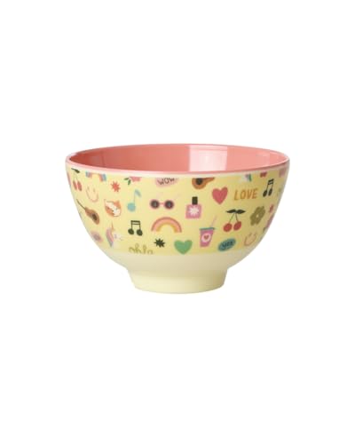 Rice Schüssel Schale Medium - Soft Yellow Unicorn Love - Geschirr Melamingeschirr Kindergeschirr Kinder Camping BBQ Picknick Bruchsicher BPA-frei Wiederverwendbar 300ml Rice Schüssel Schale Medium - Soft Yellow Unicorn Love - Geschirr Melamingeschirr Kindergeschirr Kinder Camping BBQ Picknick Bruchsicher BPA-frei Wiederverwendbar 300ml von ReWu
