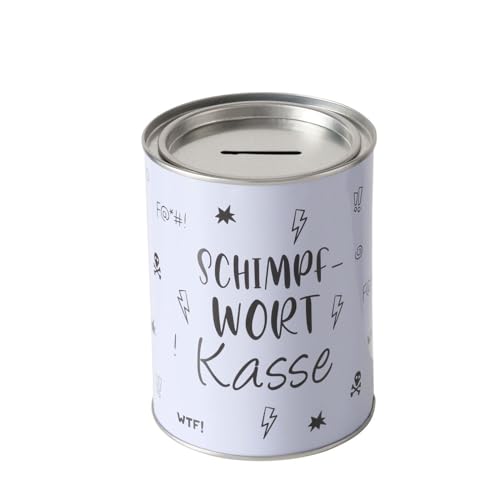 Spardose Sparschwein Schriftzug Schimpfwort Kasse - Deckel abnehmbar - Wiederverwendbar Metall Sparbüchse Geldgeschenk Geschenkidee Geldspardose Metallspardose 10 x 13,3cm Spardose Sparschwein Schriftzug Schimpfwort Kasse - Deckel abnehmbar - Wiederverwendbar Metall Sparbüchse Geldgeschenk Geschenkidee Geldspardose Metallspardose 10 x 13,3cm von ReWu