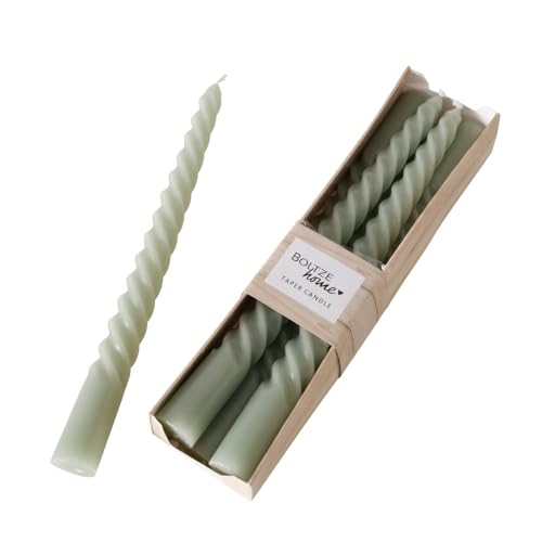 Stabkerze Twisted Kerze 6er-SET Hell Grün Tischdekoration Deko Dekoration Echtwachskerzen Geburtstagskerze Partydekoration Echtwachs Farbig Höhe: 20 cm Stabkerze Twisted Kerze 6er-SET Hell Grün Tischdekoration Deko Dekoration Echtwachskerzen Geburtstagskerze Partydekoration Echtwachs Farbig Höhe: 20 cm von ReWu