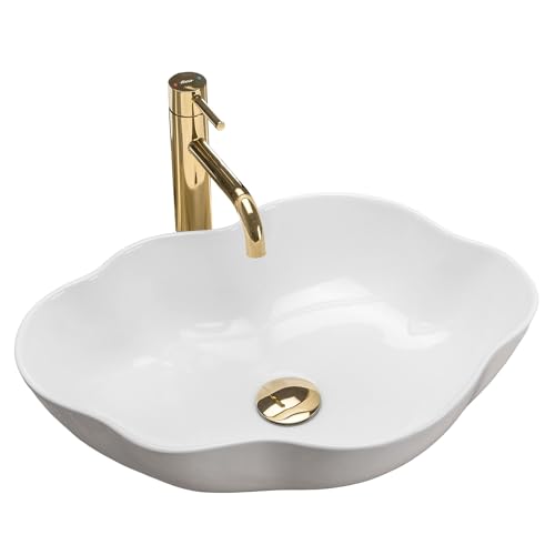 Rea Waschbecken Waschtisch Aufsatzwaschbecken Keramik Hochglanz Handwaschbecken Aufsatz Waschschale Perle Design Weiß 37x51 Rea Waschbecken Waschtisch Aufsatzwaschbecken Keramik Hochglanz Handwaschbecken Aufsatz Waschschale Perle Design Weiß 37x51 von Rea