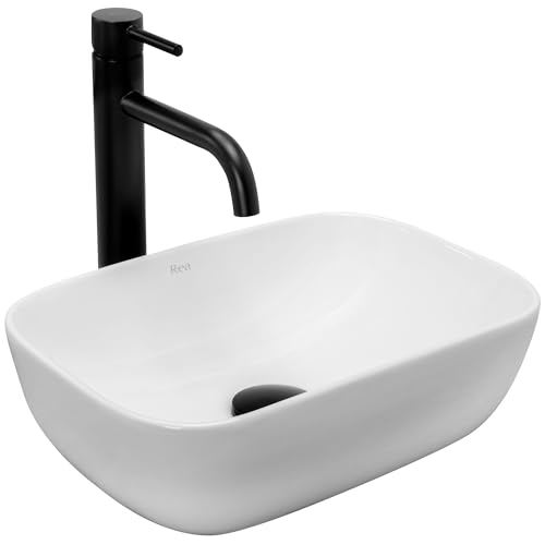 Rea Waschbecken Waschtisch Aufsatzwaschbecken Keramik Hochglanz Handwaschbecken Aufsatz Waschschale Rechteckig 26x37 Weiß Badezimmer Rea Waschbecken Waschtisch Aufsatzwaschbecken Keramik Hochglanz Handwaschbecken Aufsatz Waschschale Rechteckig 26x37 Weiß Badezimmer von Rea