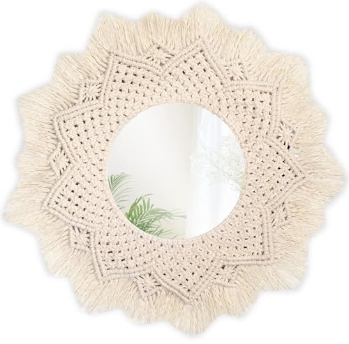 Rea Wandspiegel für Badezimmer Boho 322051 60Cm Beige - 60X60X1CM von Rea