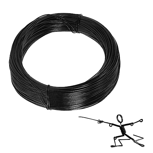 Basteldraht Schwarz 1mm x 50m Schmuckdraht Aluminiumdraht Draht Schwarz Dünn Modellierdraht zum Basteln Schmuckherstellung Gartenarbeit Basteldraht Schwarz 1mm x 50m Schmuckdraht Aluminiumdraht Draht Schwarz Dünn Modellierdraht zum Basteln Schmuckherstellung Gartenarbeit von ReaJoys