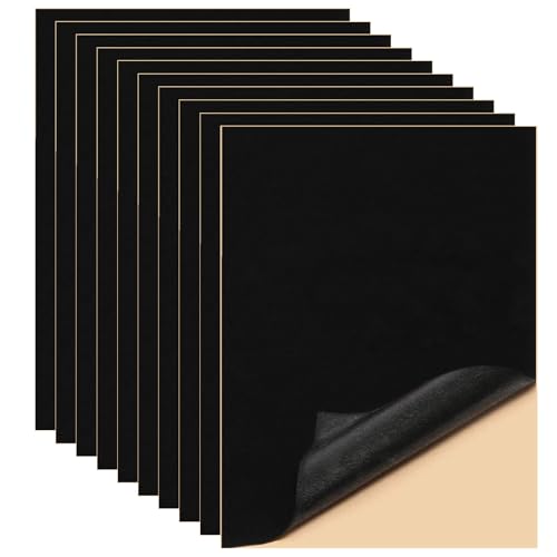 Selbstklebender Samtstoff Schwarz 10 Stück Samt Filzstoff Selbstklebend Velvet Fabric Sheet für Schmuckkästchen Schubladenauskleidung Selbstklebender Samtstoff Schwarz 10 Stück Samt Filzstoff Selbstklebend Velvet Fabric Sheet für Schmuckkästchen Schubladenauskleidung von ReaJoys