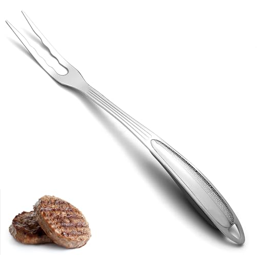 ReaNea Tranchiergabel aus Edelstahl – Fleischgabel mit langen, spitzen Zinken, robust & rostbeständig, komfortabler Griff, leicht zu reinigen – Ideal zum Tranchieren, Grillen & Servieren von ReaNea