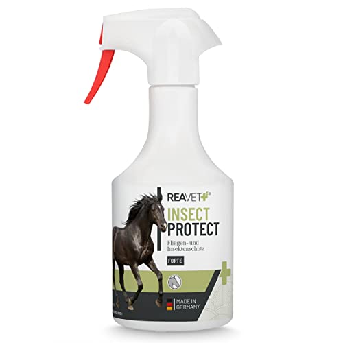 ReaVET Insect Protect Forte Insektenspray 500ml für Pferde – Fliegen- & Insektenschutzspray, Fliegenspray, sofortiger Schutz vor Fliegen, Bremsen & Mücken, Pferdezubehör & Pferdepflege von ReaVET