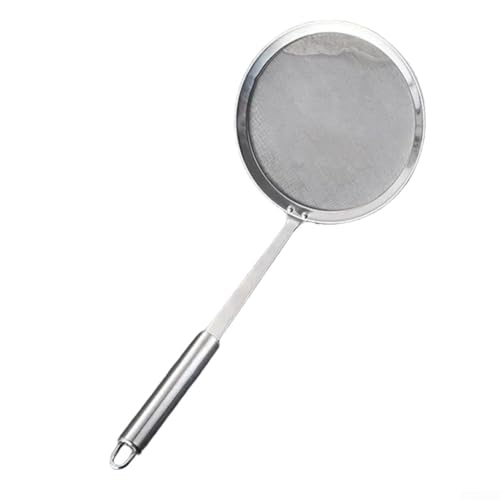 1 Ölsieb Löffel Feinmaschiger Löffel Sojamilchmaschine Zubehör für die Küche Gebrauch 304 Edelstahl Material Feinmaschiges Ölsieb Löffel Funktionales Design (B-L) von ReachMall