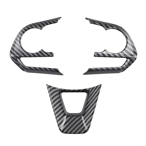 13 Auto-Lenkrad-Tastenverkleidung für Toyota RAV4 2019 2024, perfekte Übereinstimmung, Material (Kohlefaser) von ReachMall