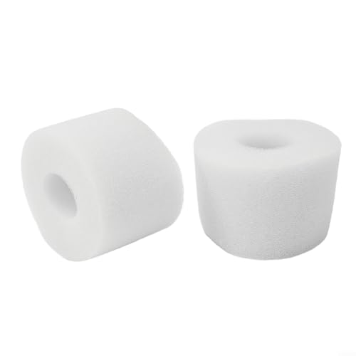 2 Stück waschbare Schaumstofffilter für Intex S1 Typ für Pure Spa einfach zu ersetzen (weiß) von ReachMall