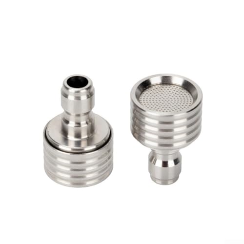 2 verstellbare Hochdruckreiniger-Düsen aus Aluminiumlegierung mit 1/4-Zoll-Schnellanschluss für Autoreinigung, Fensterwaschen, Pflanzenbewässerung (0,4 Loch) von ReachMall