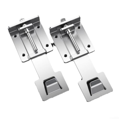 304 Edelstahl Aufhängehaken, 2 Stück verstellbare Dunstabzugshauben-Befestigungshaken, Küchenabzugshaube, Wandaufhängung, Haken (L) von ReachMall