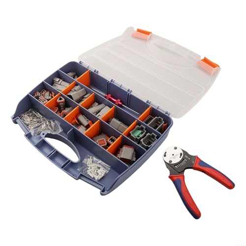 338-teiliges Steckverbinder-Set mit Crimpzange für zuverlässige Verbindungen in Marine, Forstwirtschaft und Extremsportarten 338-teiliges Steckverbinder-Set mit Crimpzange für zuverlässige Verbindungen in Marine, Forstwirtschaft und Extremsportarten von ReachMall