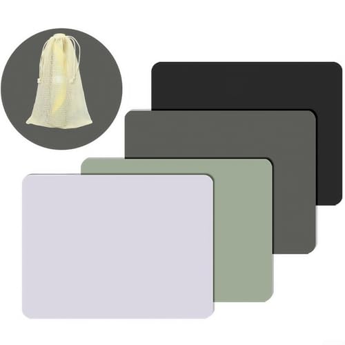 4 x Silikon-Teigrollmatten, hitzebeständiges Back-Tischset für einfaches Kochen und Backen in der Küche von ReachMall