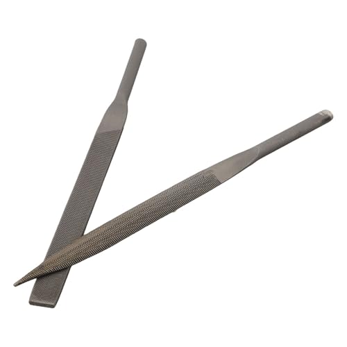 5 x 140 mm mittelgroße Zähne, pneumatische Feilen-Klingen für komplizierte zum Entgraten und Schnitzen, geeignet für Schmuck, Stein, Glas und Holz mit vier Formstilen (Dreiecksfeile) von ReachMall