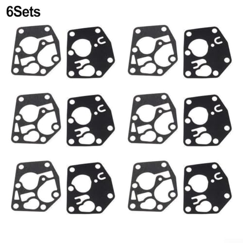 6 x Vergasermembran-Ersatz-Kit für Motoren Teilenummer 495770 795083 281082 kompatibel mit SPM214686423 und Quatro Classic Motoren von ReachMall