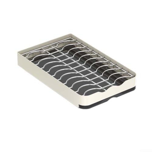 Abtropfgestell für die Küche, rostfrei, ausziehbares Abtropfgestell, Besteck-Abtropfbrett-Halter mit Abtropfschale (Flaschenregal) von ReachMall