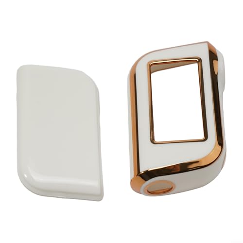 Anspruchsvolles Design trifft Funktionalität, der ideale Begleiter für Ihre Autoschlüssel (Gold umrandet weiß) von ReachMall