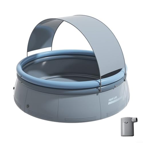 Aufblasbarer Swimmingpool mit Baldachin, Tragbarer Selbstaufblasender Pool mit großer Kapazität, Faltbare automatische aufblasbare Schwimmbäder von ReachMall