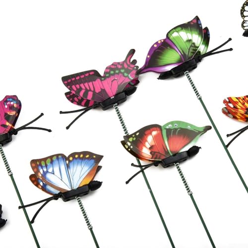 Auffällige Schmetterlingsstecker für Blumenbeete, 50 Stück, Outdoor-Dekorationen von ReachMall
