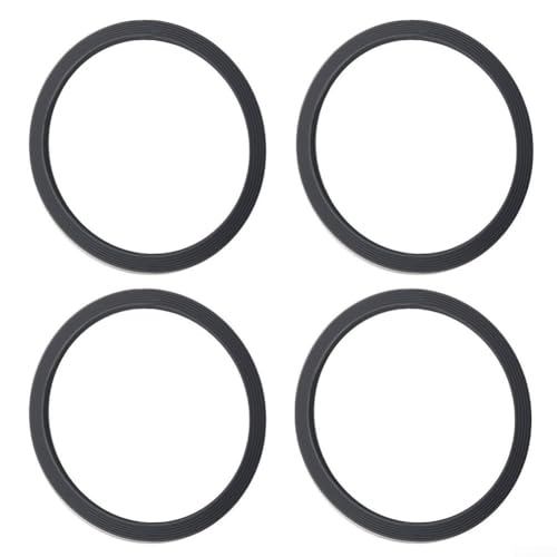 Auslaufsichere Ersatz-Silikondichtungen für Wasserflaschen, 4 Stück, für 40 ml, 61 ml, 32 ml, 1,2 l, einfach zu bedienen und zu installieren (grau) von ReachMall
