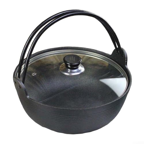 Außergewöhnliche Handwerkskunst in einem dicken Gusseisen-Schmortopf für Ihre Küche (19 cm Topfglasabdeckung) von ReachMall