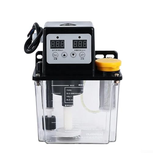 Automatische Schmierölpumpe, mit 1 l/2 l Reservoir, elektronisches Panel-Display, 110 V, 50 ml/min Durchflussmenge, für CNC-Schmiersystem (1 l) von ReachMall