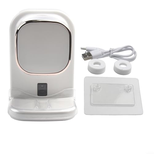 Automatischer Zahnpastaspezer, verstellbarer Zahnbürstenhalter zur Wandmontage, automatischer Zahnpastaspender, für Erwachsene und Kinder (weiß) von ReachMall