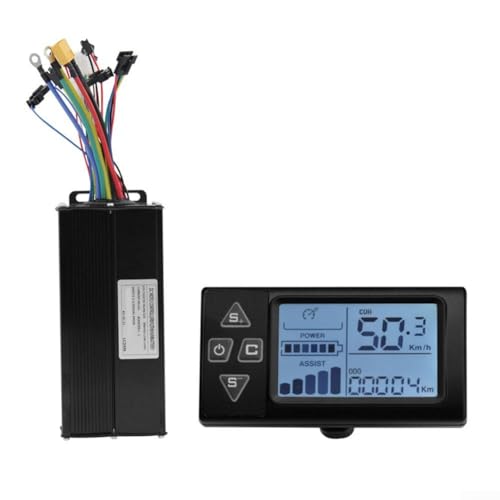 Bürstenloses Controller-Display, E-Bike/Scooter, bürstenloser Controller-Display-Kit, Drei-Modus-Controller für 36 V-52 V, 40 A, 1500 W/2000 W von ReachMall