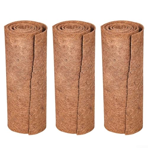Coconut Fibers Coiled Mats Bundle Solution for Flower Pots & Animal Habitats, Set of 3 von ReachMall
