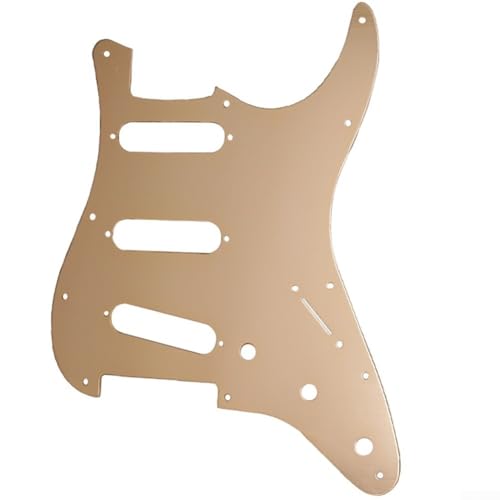 CuFor STom Fit Metal Guitar Pickguard Compatible with For ST Models and Features 11 Holes (Rose Gold) von ReachMall