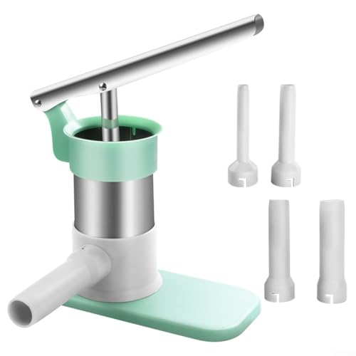 Culinary Companion kompakter Fleischfüller für hausgemachte Würste mühelos mit 4 Schlauchoptionen (B) von ReachMall