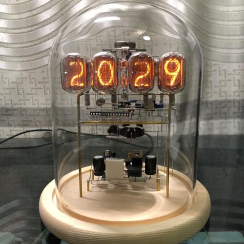 DIY Kit IN 12 Nixie Tube Clock, High Precision Clock with RGB Backlighting, Transparent Visual Design (A) von ReachMall