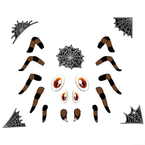 DecorFor ate Your SpFor with Creepy Spider Stickers EFor asy For applicFor ation on Smooth SurfFor s (HW040 Small) von ReachMall