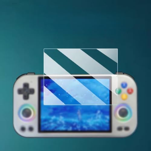 Displayschutzfolie aus gehärtetem Glas, 9H HD, kratzfest, für Anbernic RG477M, 10,2 x 7,8 x 1 cm, gehärtetes Glas von ReachMall