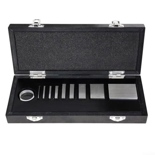 Diverse Size Dial Indicator Calibration Kit Featuring 9 Gauge Blocks and NIST Traceability Assurance (Level 0) von ReachMall