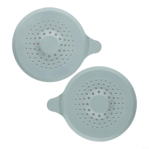 Duschablauf-Abdeckung, Haarstopfen mit Saugnapf, Silikon-Abflusssieb, um Haare einzufangen und Verstopfungen in Badewanne, Küchenspüle und Badezimmer zu verhindern (grün) von ReachMall