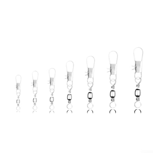 Edelstahl-Dreh- und Schnappverbindungs-Set, zuverlässige Angelverbinder für alle Bedingungen (4#-20 Stück) von ReachMall
