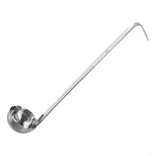 Edelstahl-Schöpfkelle mit langem Griff, perfektes Werkzeug zum Servieren von Suppen und Soßen (180 ml) von ReachMall