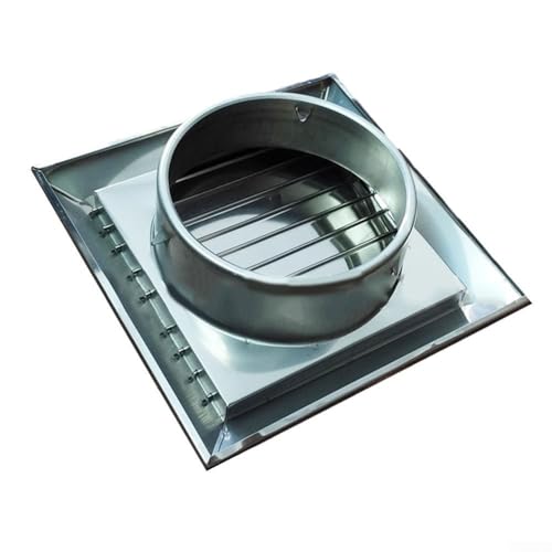 Edelstahl-Wandkanal für Lüftungs- und Trocknerschläuche, Küchenventilatoren und mehr (100 mm) von ReachMall