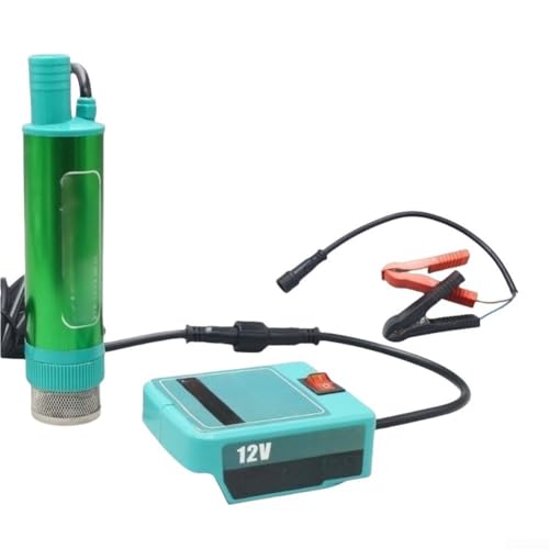 Effiziente Lithium-Ionen-Akku-Pumpe für MT18V Batterien, 38 mm Durchmesser, Diesel-Transferpumpe, 40 60 lmin Durchfluss, mit verlängertem 2 4 Meter Kabel für Diesel und Öl von ReachMall